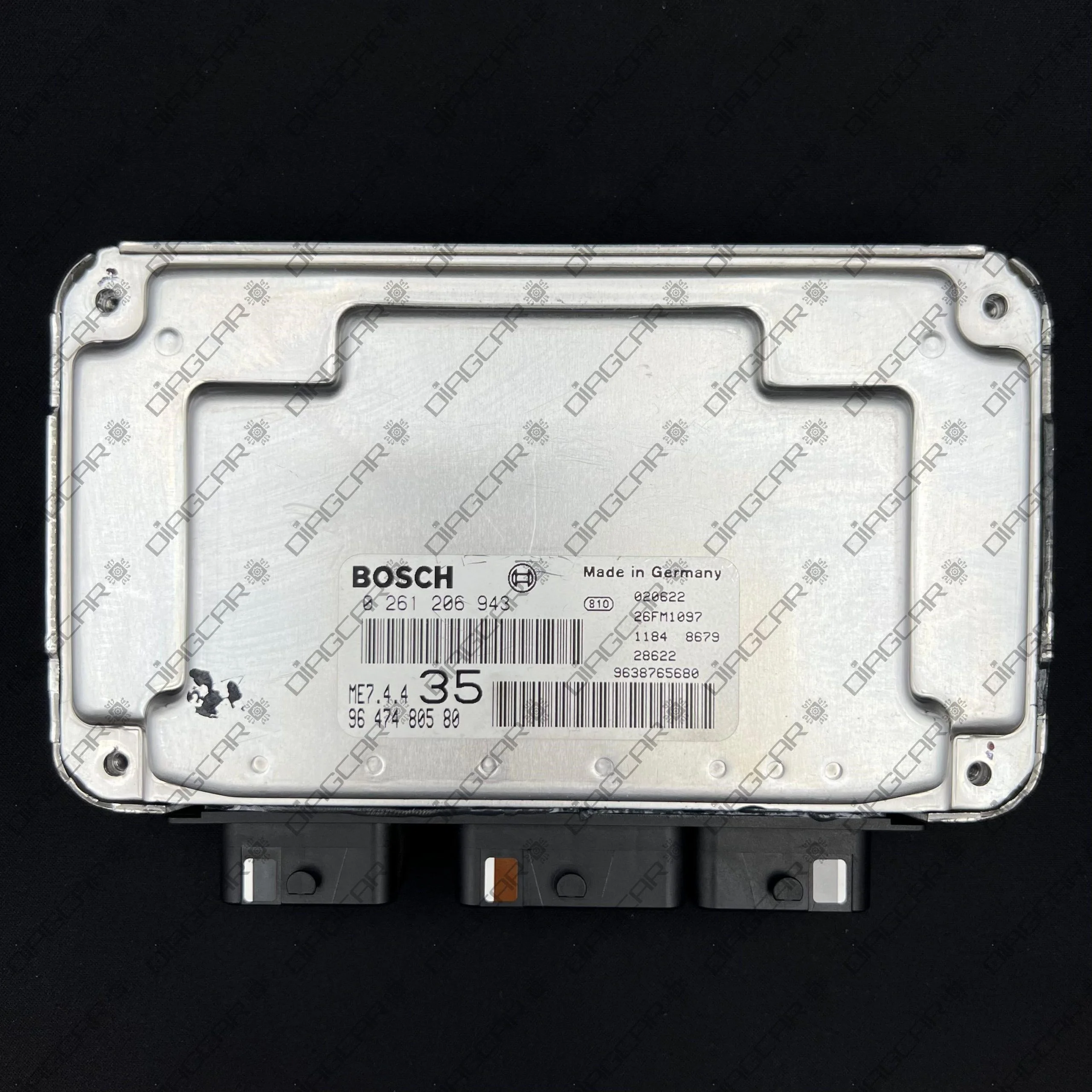 PEUGEOT 307 1587cc 80kw NFU 2002 9647480580 BOSCH ME7.4.4 0261206943 FOTO CARCASA TRASERA