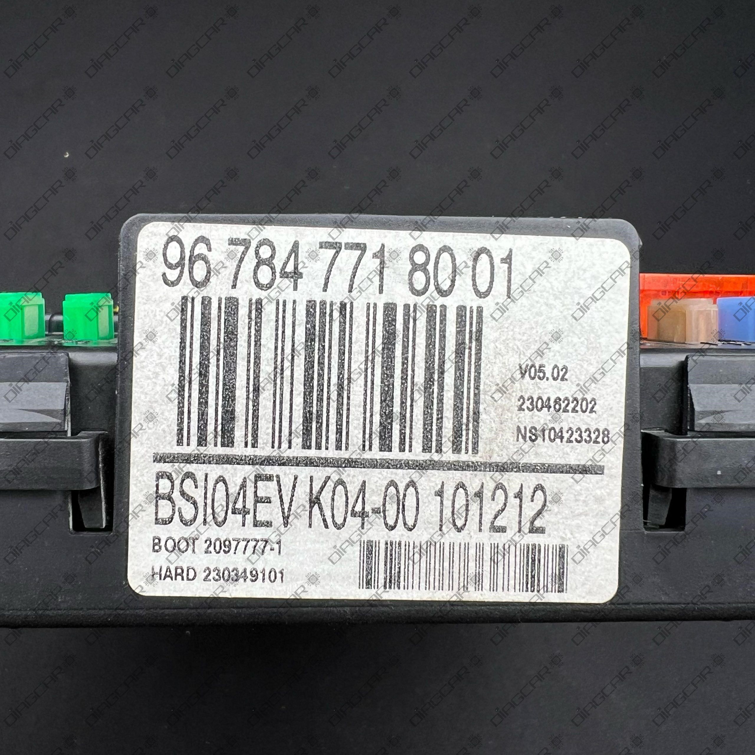 BSI CITROEN JUMPY 987847718001 FOTO ETIQUETA
