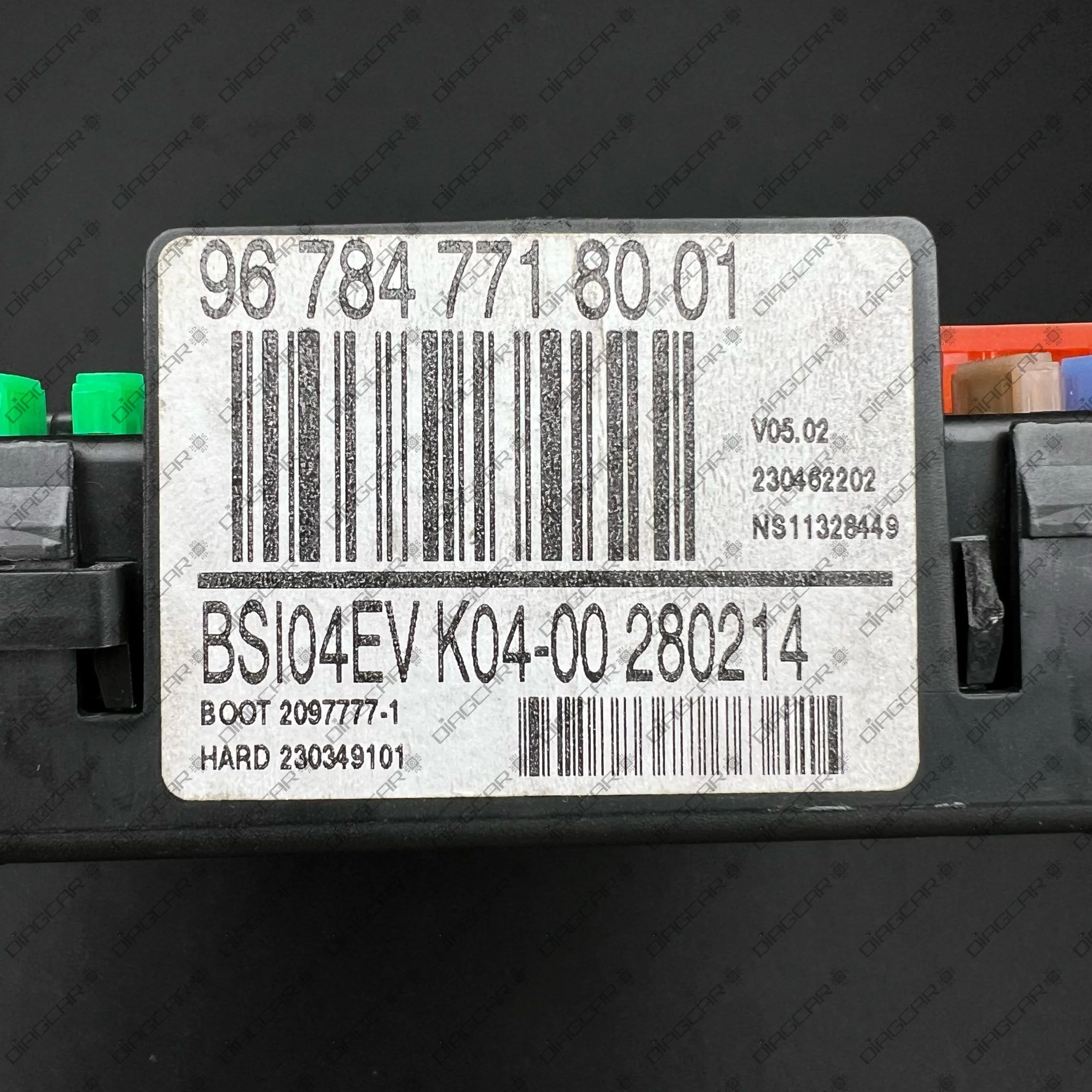 PEUGEOT 3008 987847718001 JOHNSON CONTROLS BSI04EV K04-00 280214 FOTO ETIQUETA by DIAGCAR