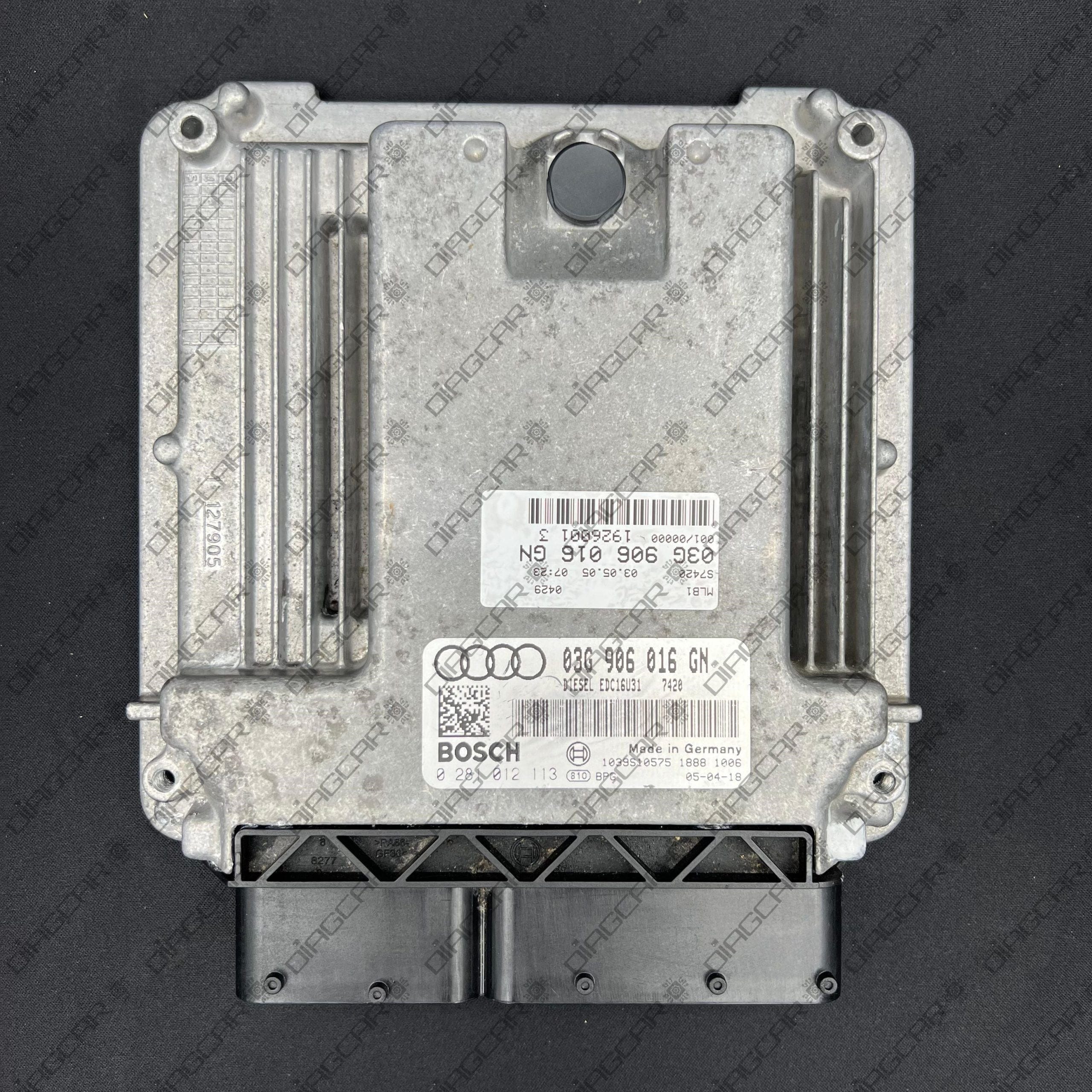 AUDI A4 1968cc 103kw BLB 2005 03G906016GN BOSCH EDC16U31 0281012113 FOTO CARCASA by DIAGCAR