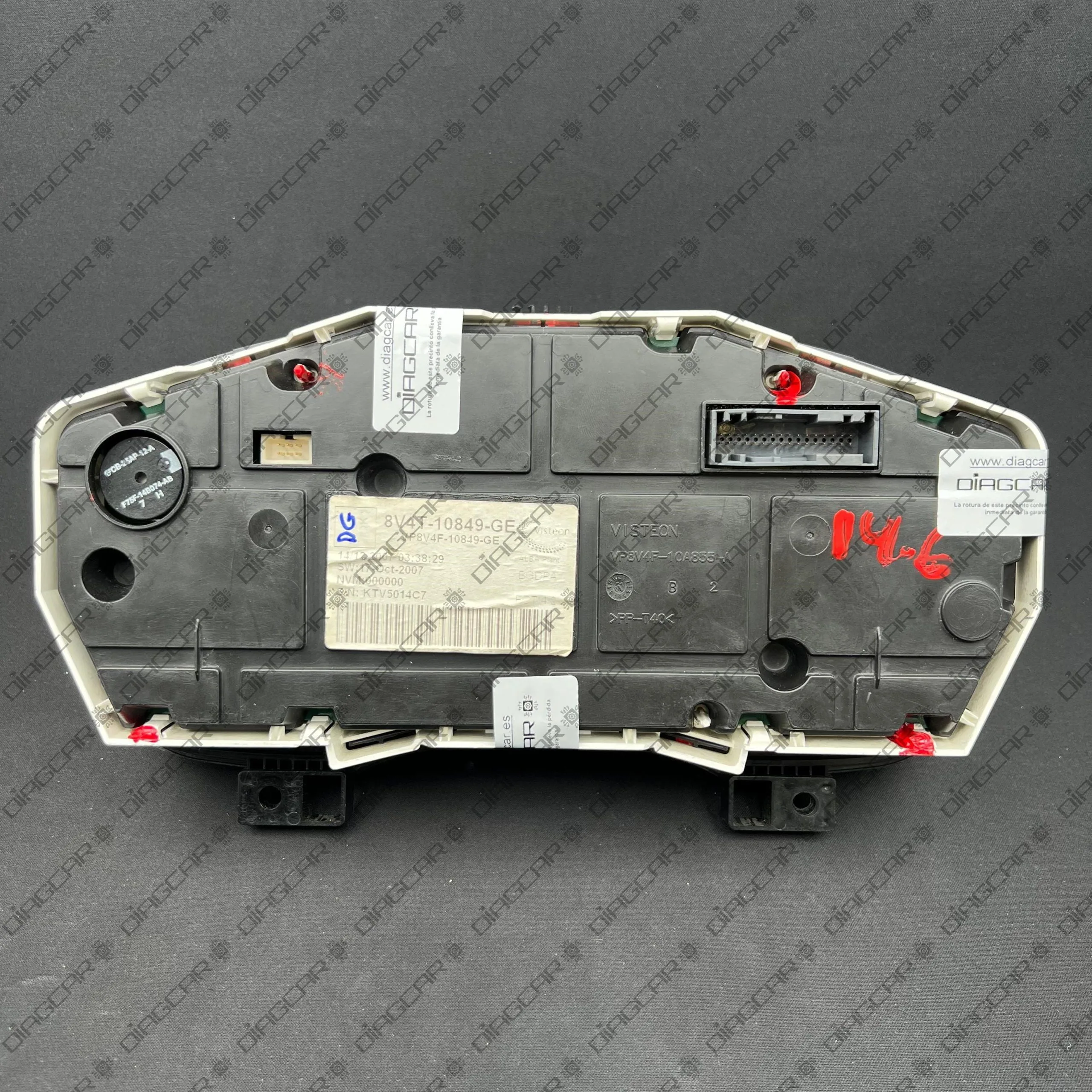 FORD FOCUS 2007 8V4T-10849-GE MCU MC9S12XHZ512 1M80F FOTO CARCASA TRASERA by DIAGCAR