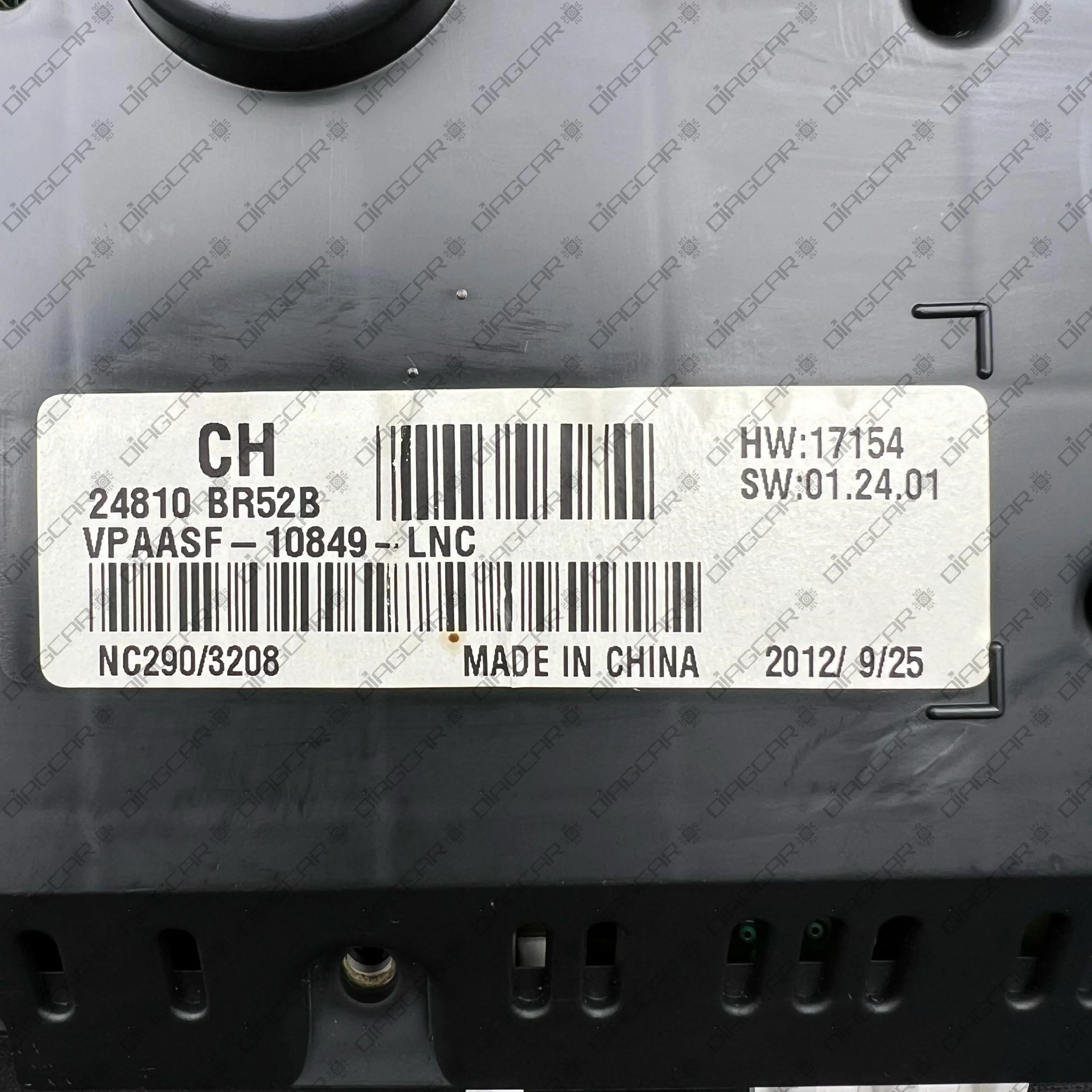 NISSAN QASHQAI 2012 24810BR52B CH VPAASF-10849-LNC MCU MC9S12XHZ256 1M80F FOTO ETIQUETA 1 by DIAGCAR