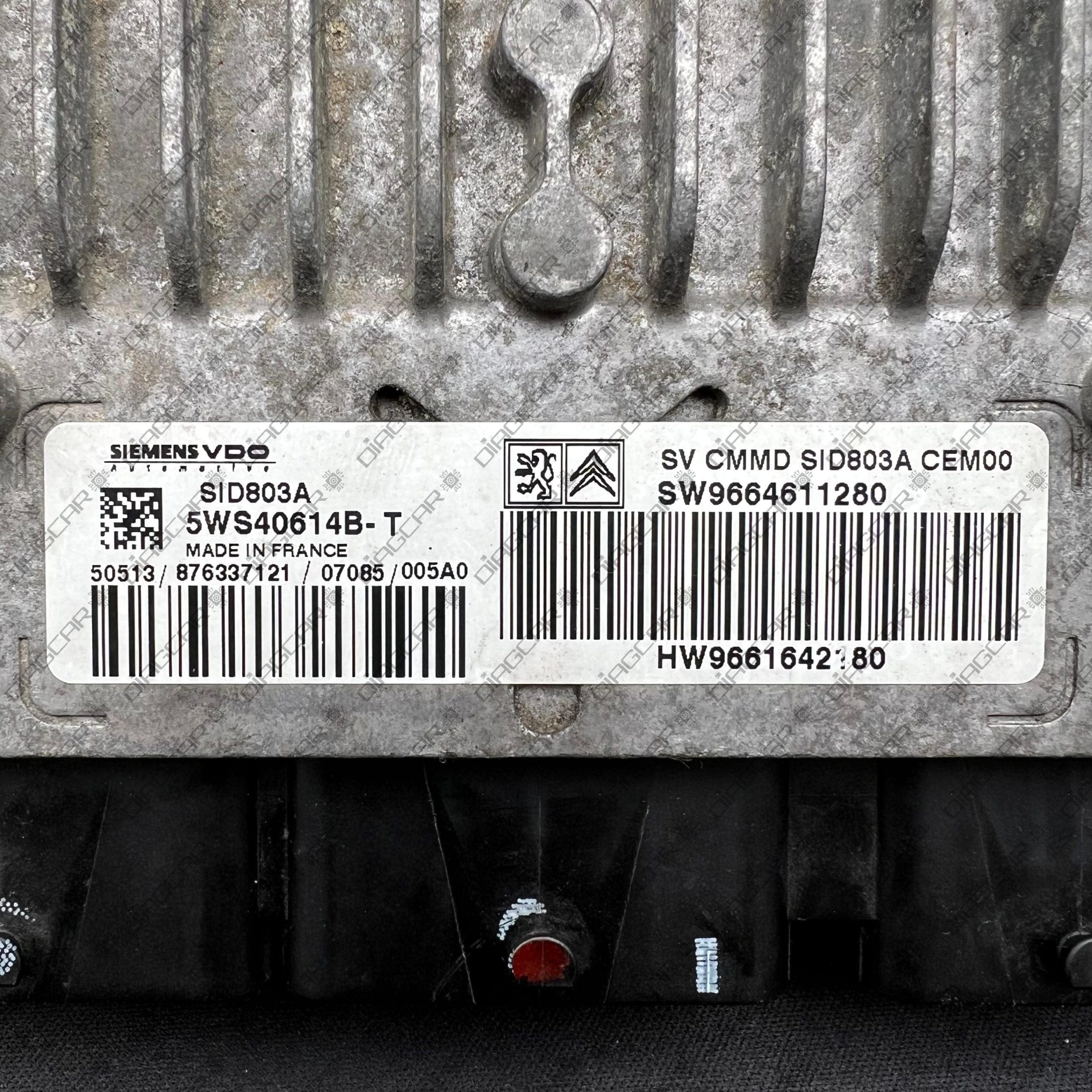 CITROEN JUMPY 1997cc 88kw RHK 2007 SW9664611280 HW9661642180 SIEMENS SID803A 5WS40614B-T FOTO ETIQUETA by DIAGCAR