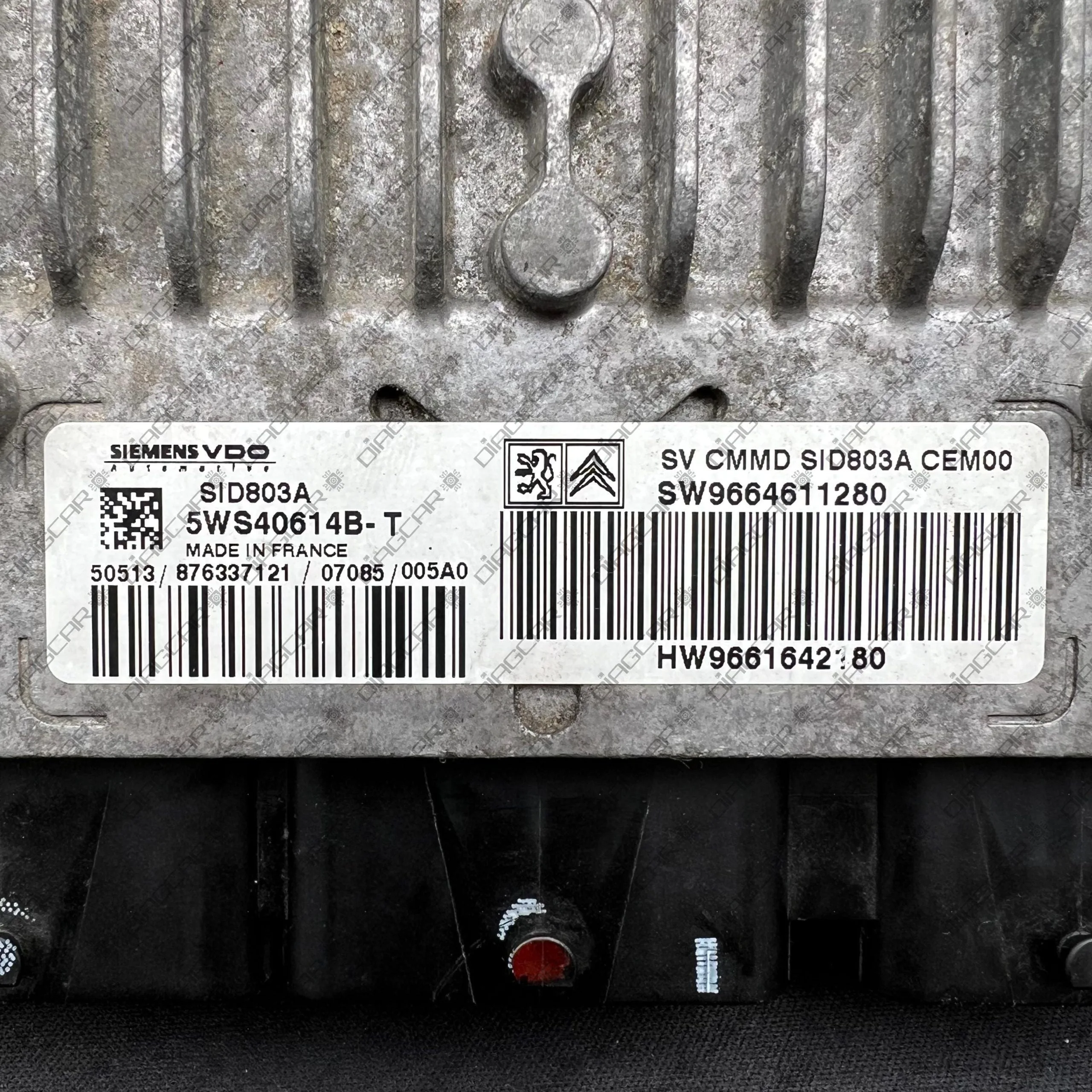 CITROEN JUMPY 1997cc 88kw RHK 2007 SW9664611280 HW9661642180 SIEMENS SID803A 5WS40614B-T FOTO ETIQUETA by DIAGCAR