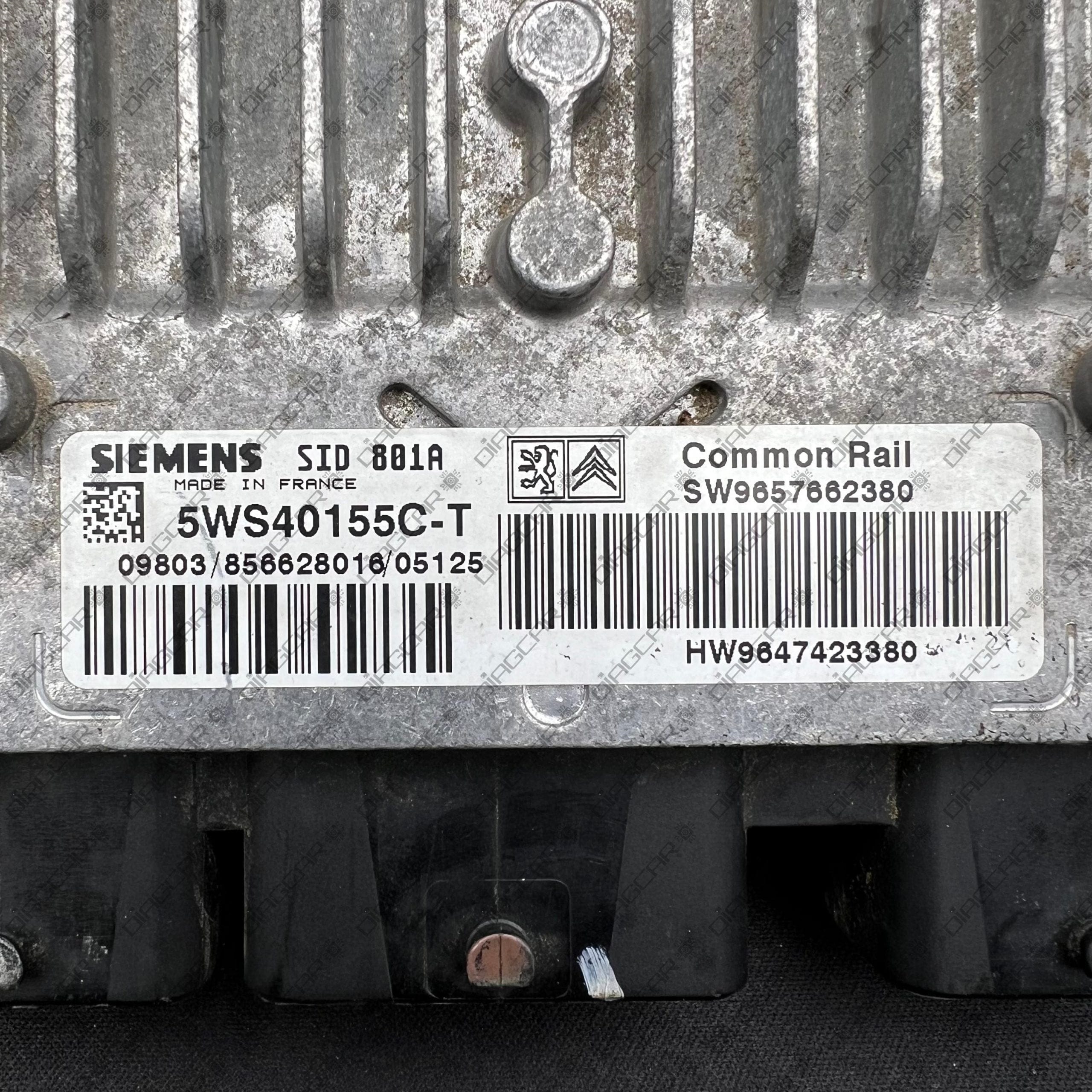 CITROEN BERLINGO 1997cc 66kw RHY 2006 SW9657662380 HW9647423380 SIEMENS SID801A 5WS40155C-T FOTO ETIQUETA by DIAGCAR