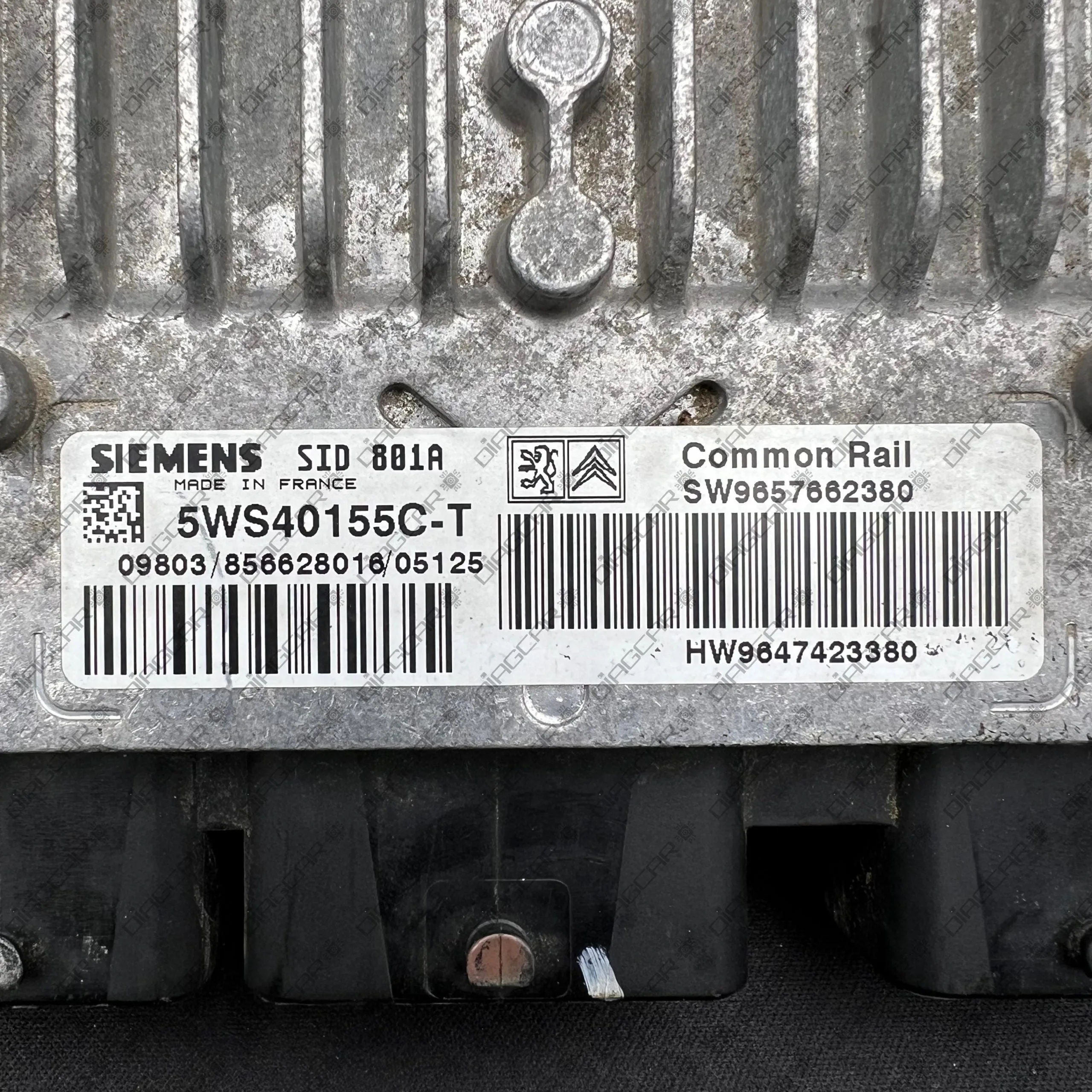 CITROEN BERLINGO 1997cc 66kw RHY 2006 SW9657662380 HW9647423380 SIEMENS SID801A 5WS40155C-T FOTO ETIQUETA by DIAGCAR