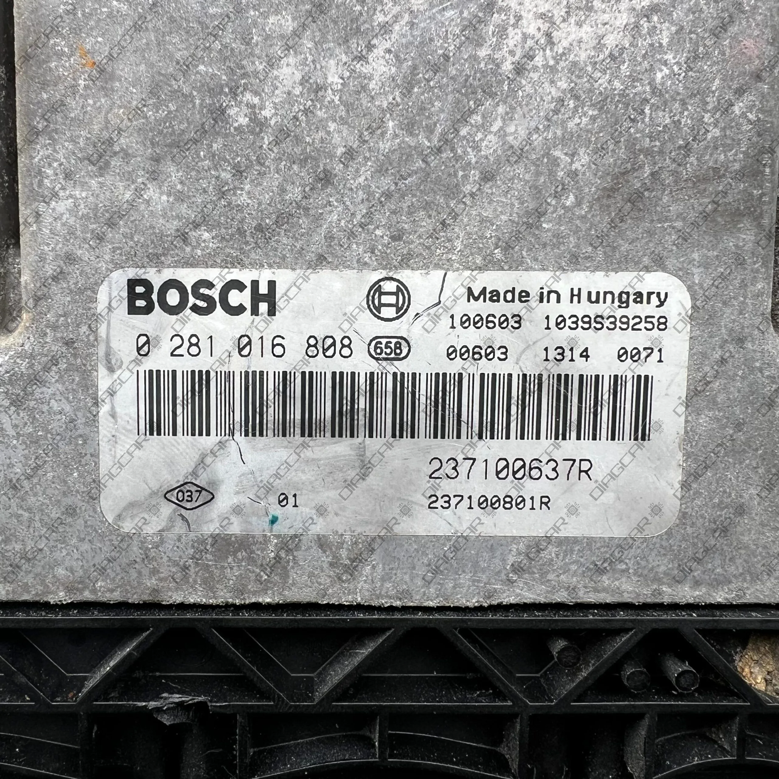 RENAULT MASTER 2299cc 92kw 2010 237100637R 23100801R BOSCH EDC17C11 0281016808 FOTO ETIQUETA by DIAGCAR