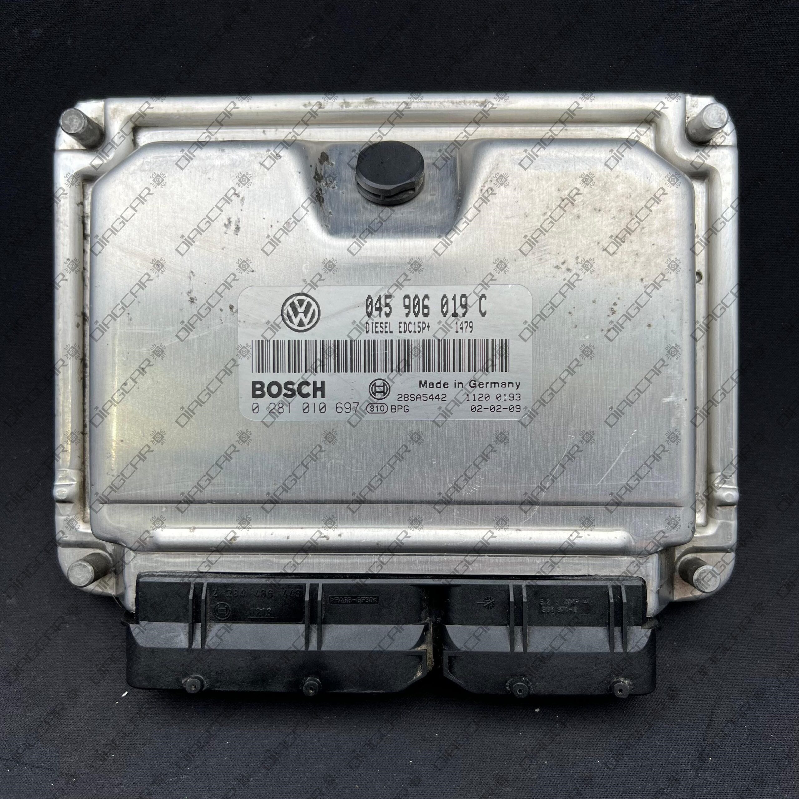 VW POLO 1422cc 55kw AMF 2002 045906019C BOSCH EDC15P+ 0281010697 FOTO CARCASA by DIAGCAR