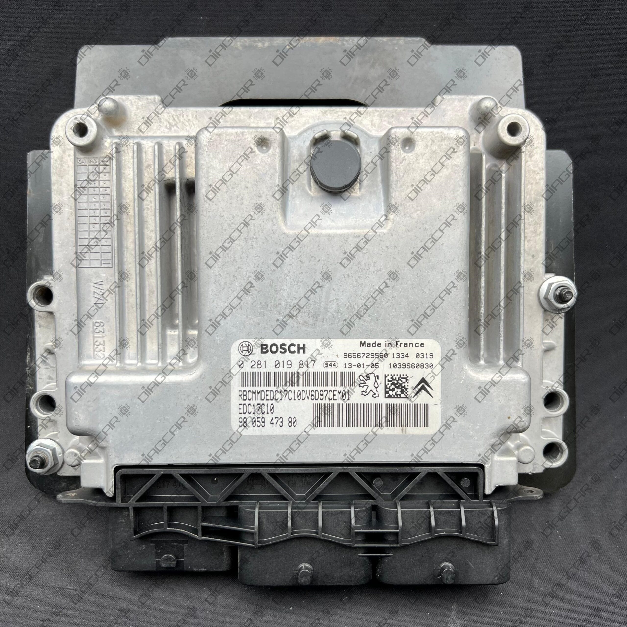 PEUGEOT PARTNER 4x4 1560cc 68kw 9HP 2013 9805947380 BOSCH EDC17C10 0281019817 FOTO CARCASA by DIAGCAR