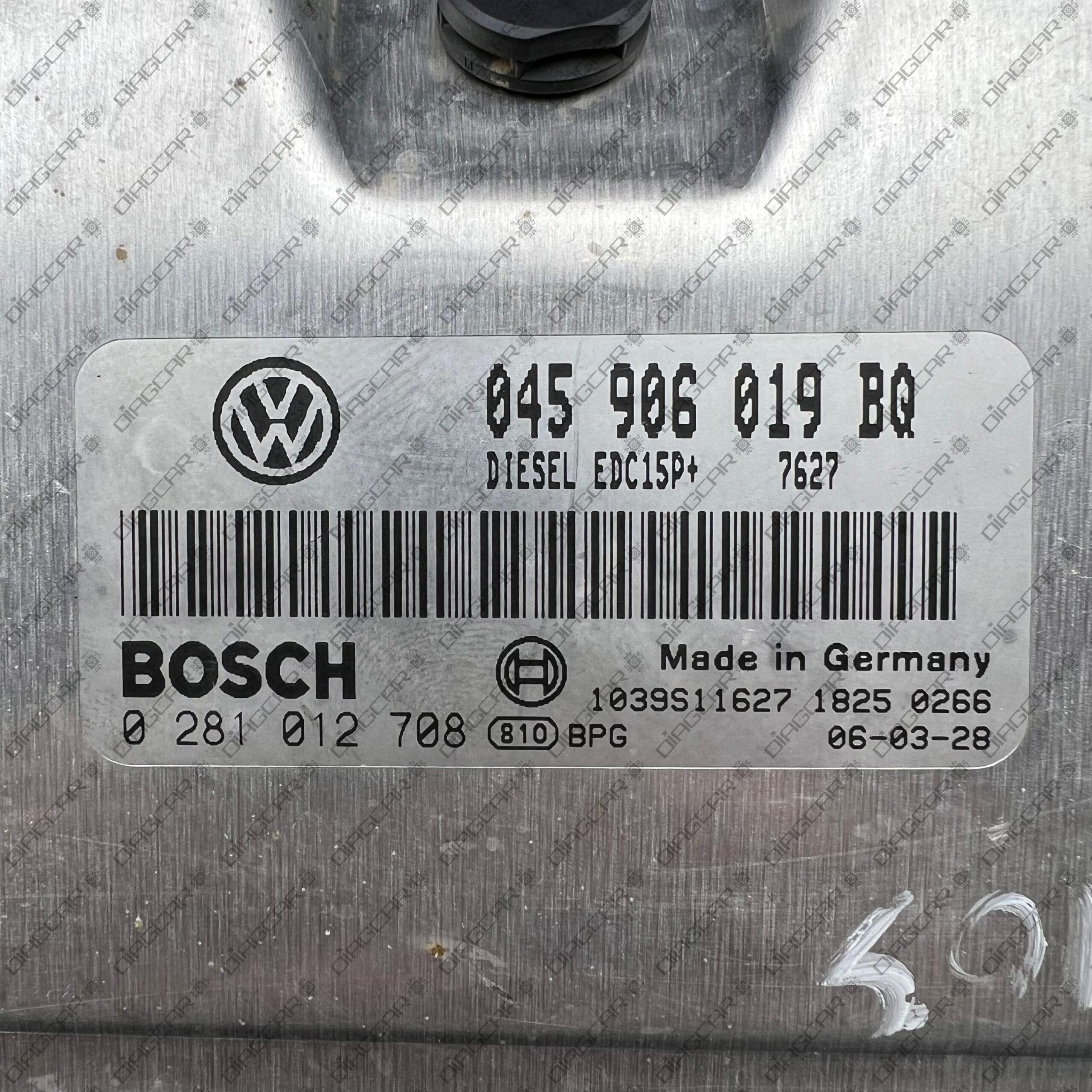 SEAT IBIZA 1422cc 59kw BNV 2006 045906019BQ BOSCH EDC15P+ 0281012708 FOTO ETIQUETA by DIAGCAR