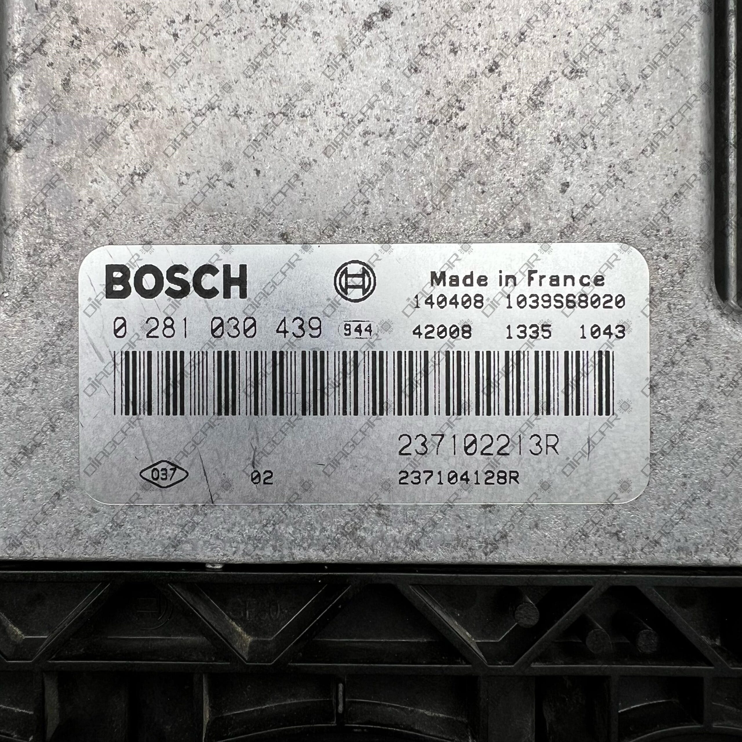 DACIA DOKKER 1461cc 66kw K9K 2014 237102213R 237104128R BOSCH EDC17C42 0281030439 FOTO ETIQUETA by DIAGCAR