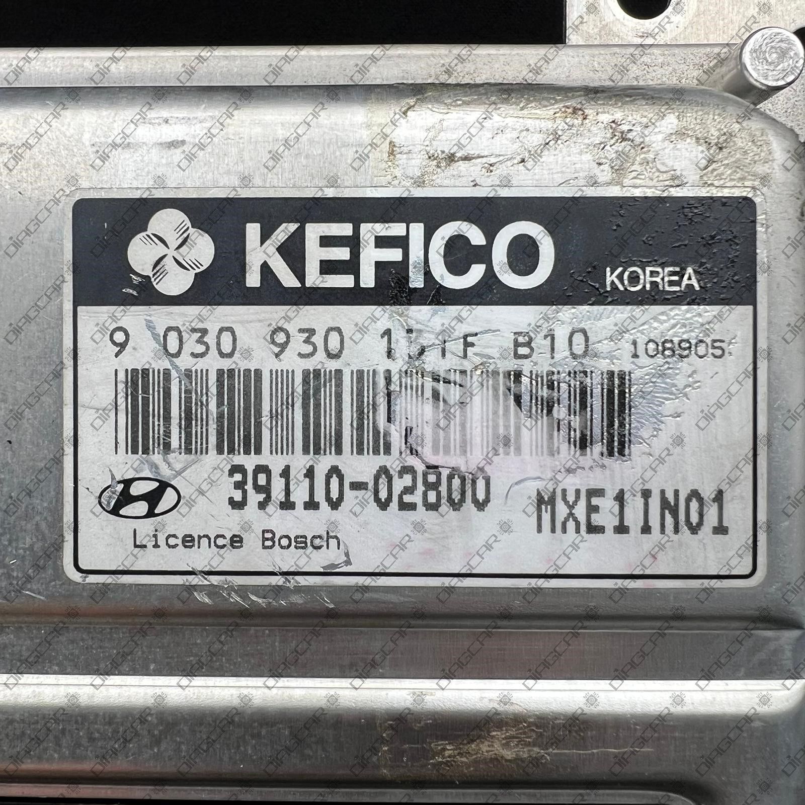 HYUNDAI ATOS 999cc 43kw G4HC 2001 39110-02800 KEFICO by BOSCH M7.9.0 9030930131F FOTO ETIQUETA by DIAGCAR