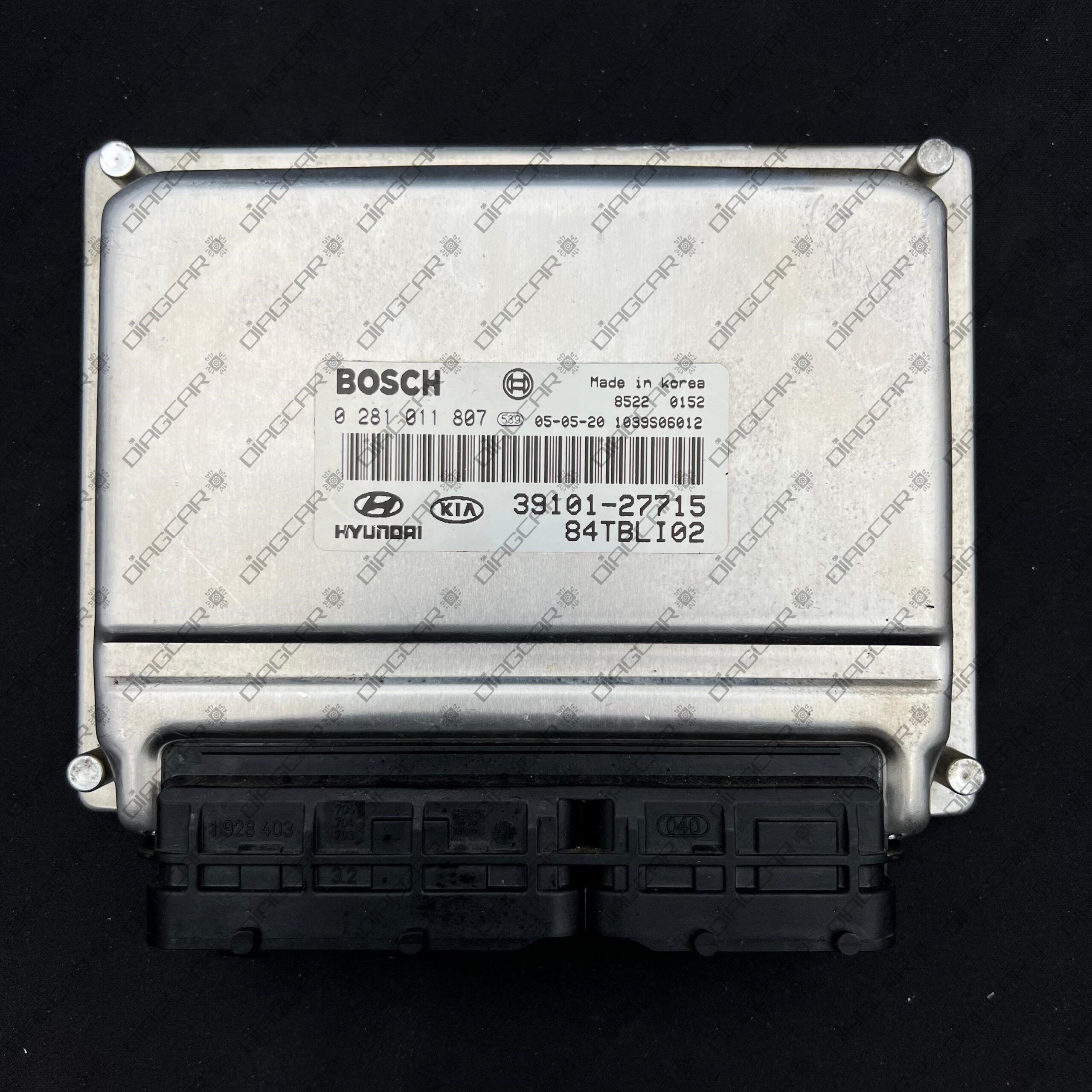 HYUNDAI GETZ 1493cc 60,3kw D3EA 2005 39101-27715 BOSCH EDC15C7 0281011807 FOTO CARCASA by DIAGCAR