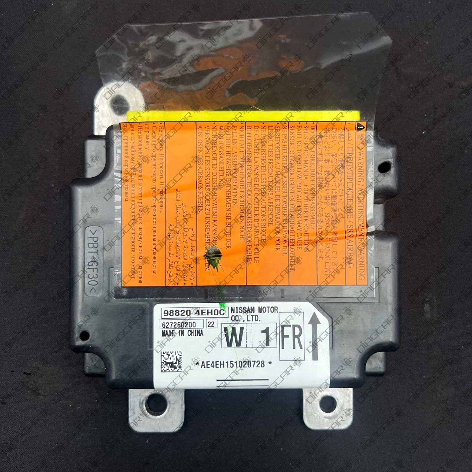 NISSAN QASHQAI 2015 98820-4EH0C AUTOLIV 627260200 MCU INFINEON XC2336B-40 FOTO CARCASA by DIAGCAR