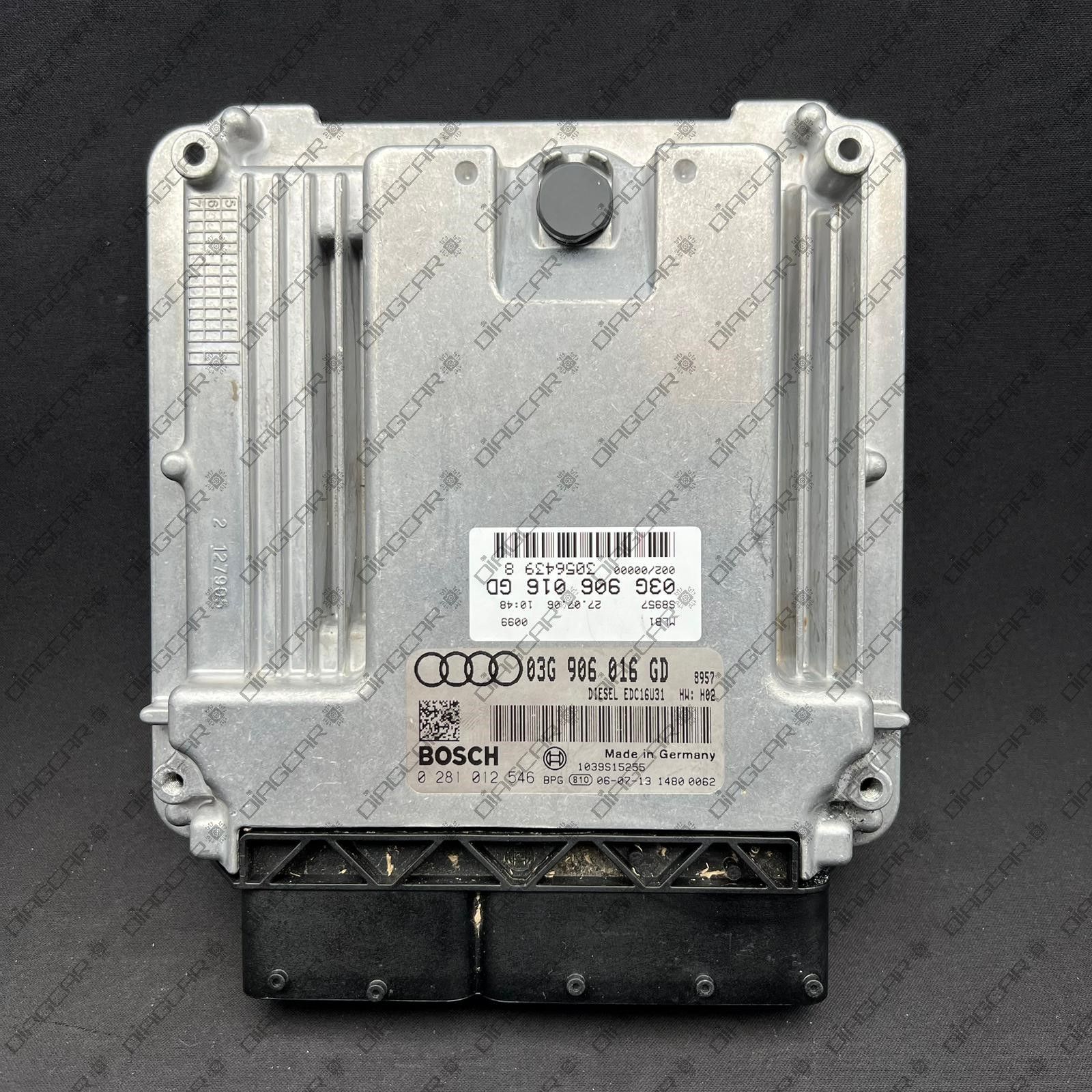 AUDI A4 1896cc 85kw BRB 2006 03G906016GD BOSCH EDC16U31 0281012546 FOTO CARCASA by DIAGCAR